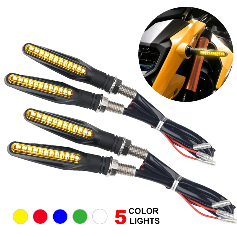 4 шт. Ретро 12v светодиодные мотоциклетные поворотные сигнальные индикаторы