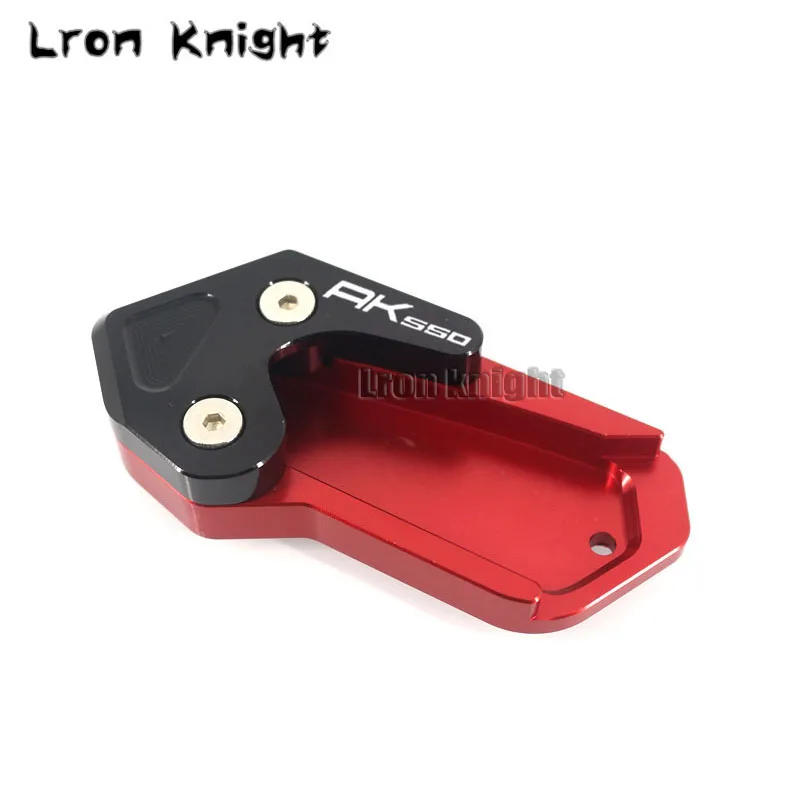 For KYMCO AK550 AK 550 2017 2019 Motorcycle CNC Kickstand Foot Side Stand Extension Pad Support Plate With Logo | Автомобили и