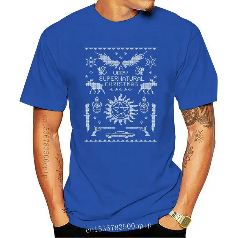 

A Very Supernatural Christmas Knit Men's T-Shirt XS Fashion Summer T-Shirt