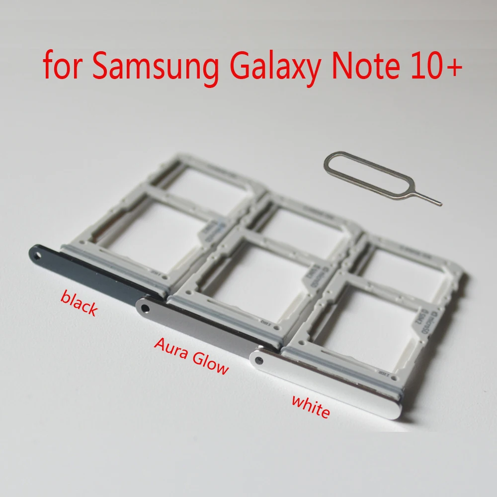 

Sim Card Adapter Holder For Samsung Note10+ N975 N975F Galaxy Note 10 + Plus Original Phone Housing SIM Micro SD Card Tray Slot