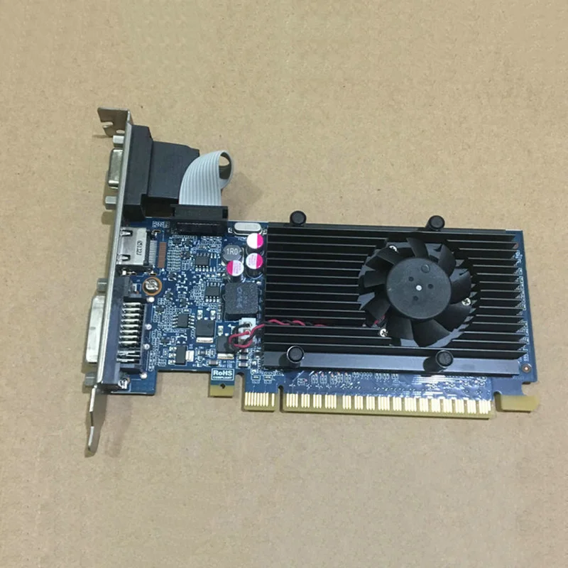 

Pulled Nvidia GeForce GT705 1GB DVI HDMI DDR3 PCI-E x16 Graphics Card YR2YV