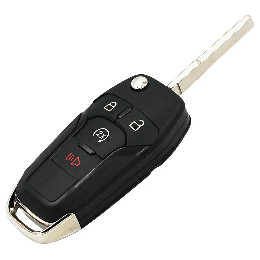 2 + 1/3/3 1/4 кнопка складной дистанционный Автомобильный ключ чехол для Ford Fusion Edge