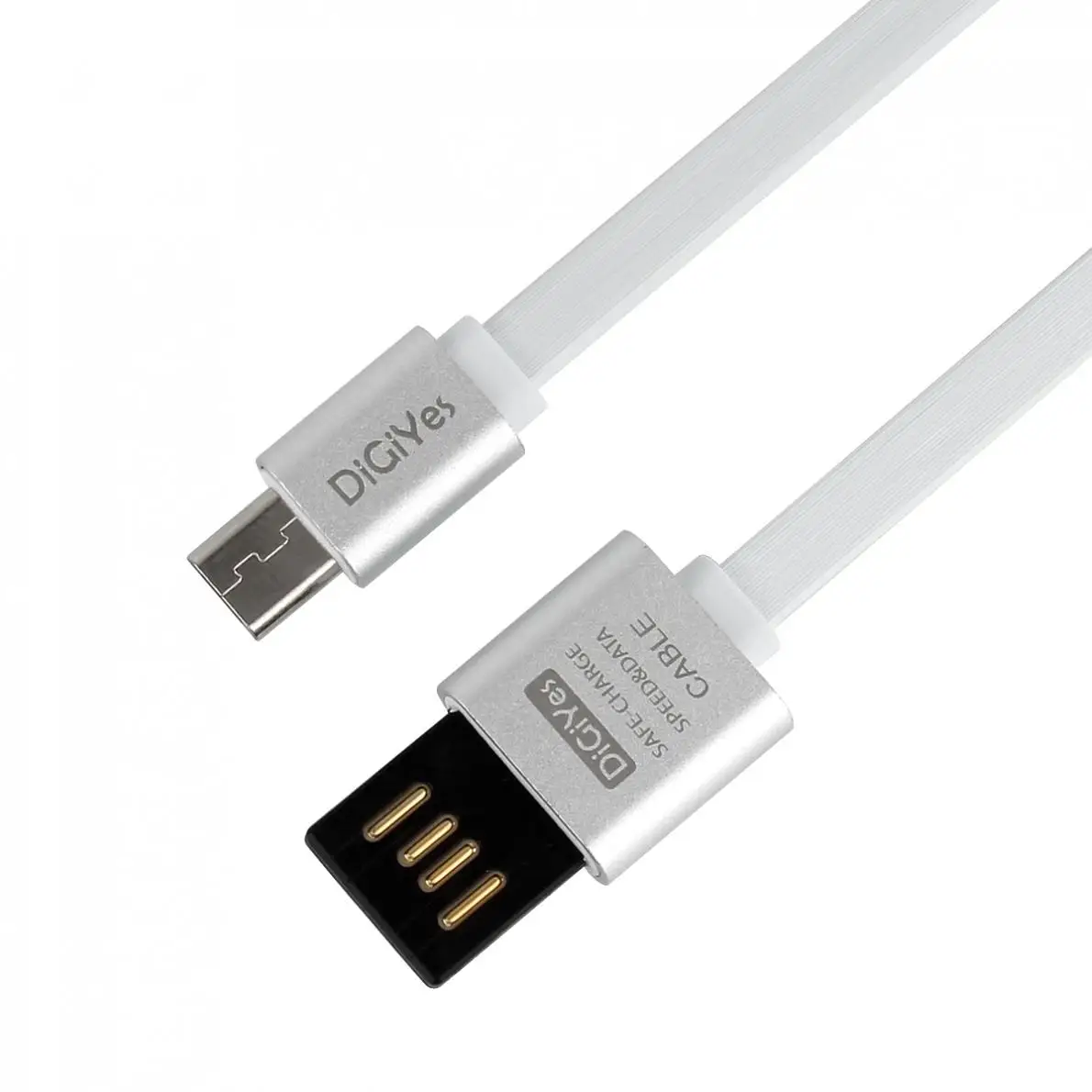 DiGiYes USB кабель двусторонний Реверсивный USB 2,0 плоский без запутывания Синхронизация и быстрая зарядка шнур для устройств с микро интерфейсом