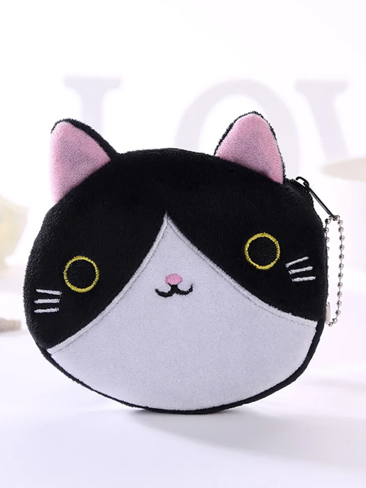 Кошелек для мелочи с мультипликационным котом маленькие милые детские кошельки