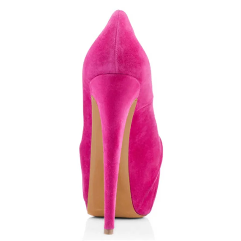 SHOFOO/обувь Красивая и модная женская обувь из замши Женская на высоком каблуке 14 5
