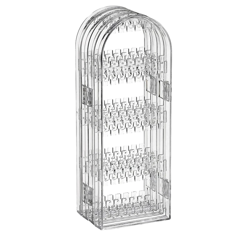 

Clear Jewelry Storage Box Acrylic Foldable Necklace Stand Transparent Jewelry Display Stand Ring Stand Earrings