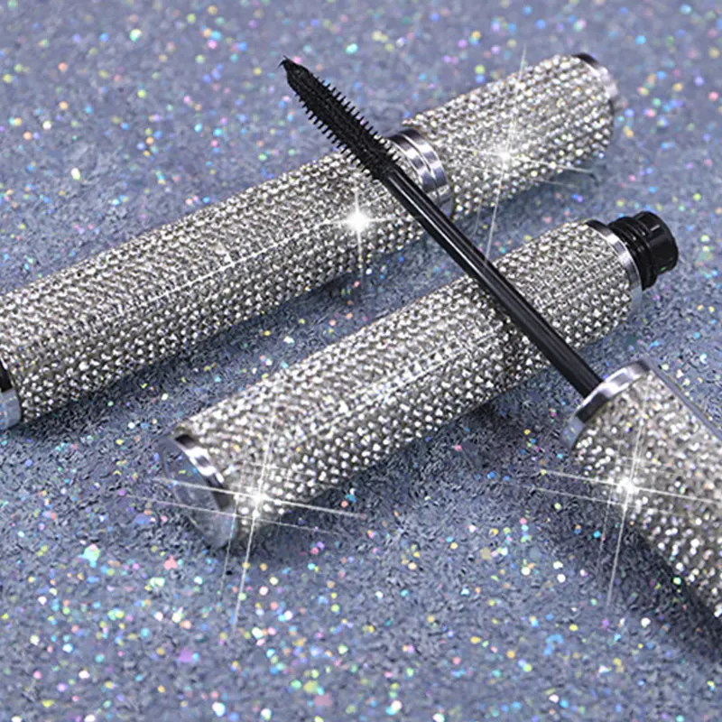 

Mascara Waterproof Eyelash Makeup Fiber Lash Lengthening Shiny Rhinestone Cover EY669