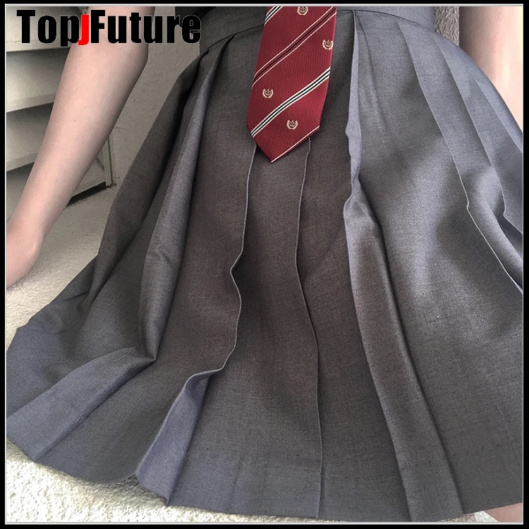 Японская школьная форма для девочек однотонный плиссированный костюм JK черная