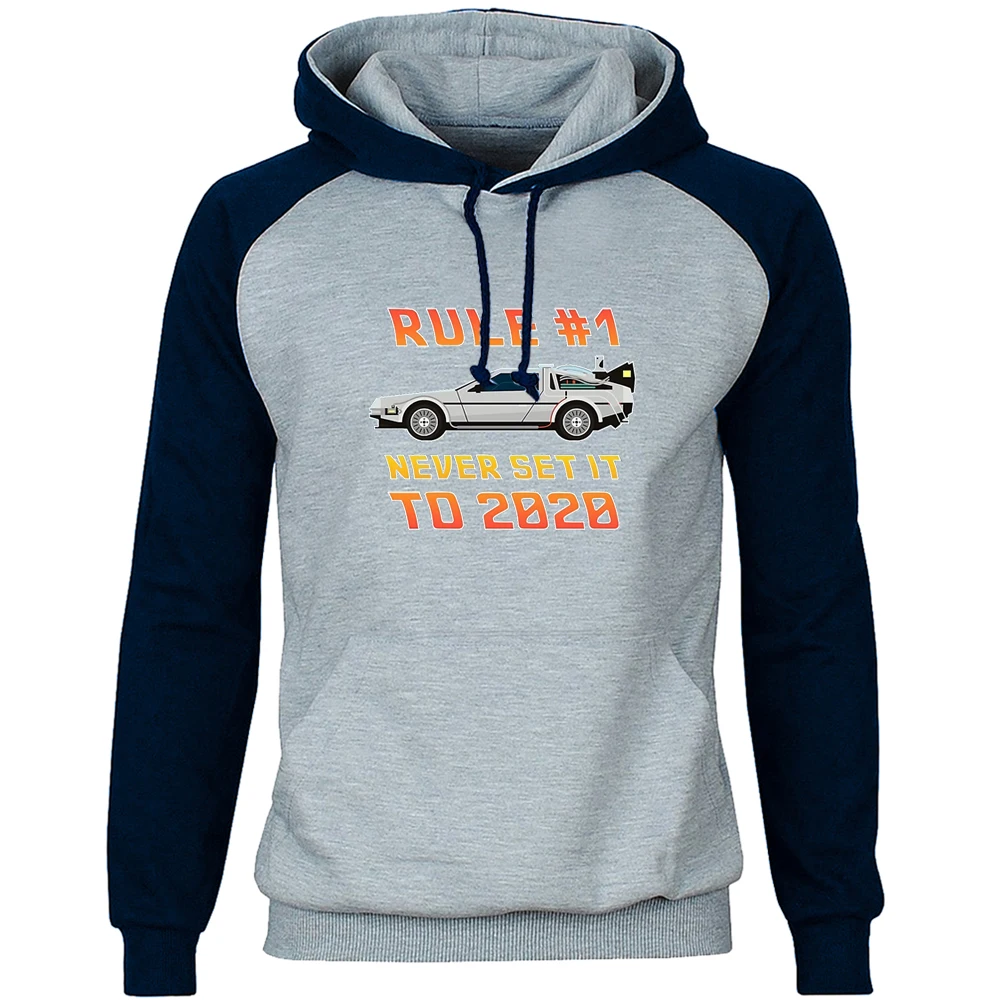 Толстовка с надписью Back To The Future Never Set It Man осенне-зимний мужской пуловер круглым