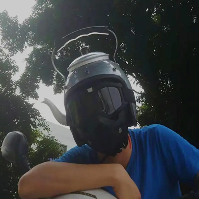 1 шт. винтажные взрывозащищенные пластмассовые мотоциклетные шлемы ручной