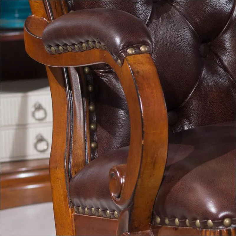 Американский президент роскошной офисной мебели стул из воловьей кожи