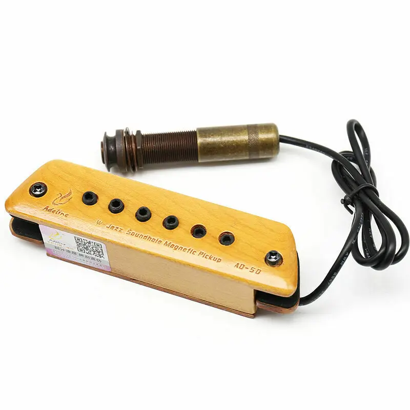 

Adeline Ad-50 Free Passive Pickup Sound Hole Guitar Parts Accessories Tuner Humbucker Pickup Magenatic Pick Up for Folk Guitar