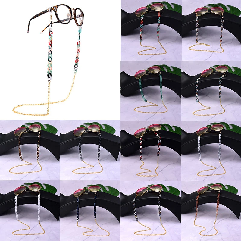 

Acrylic Glasses Chains Sunglasses Lanyards Chain for Mask Women Men Neck Holder Necklace Mask Straps Multi-color Eyeglass Chains