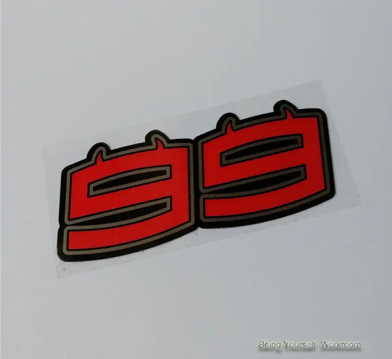 Красный Хорхе Лоренцо № 99 наклейка Мотогонки искусственные виниловые наклейки