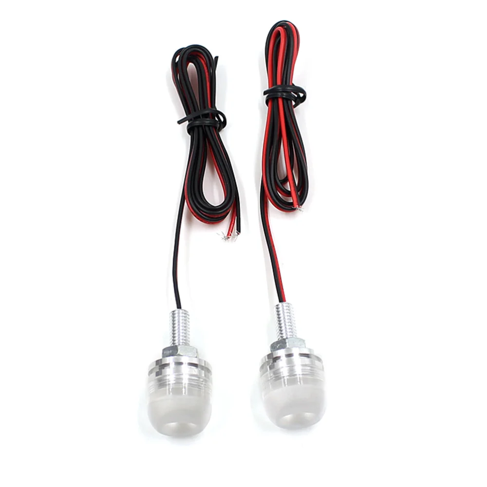 

12V Car Motorcycle Motorbike LED License Plate Bolt Light Bulb Lamp (Red)