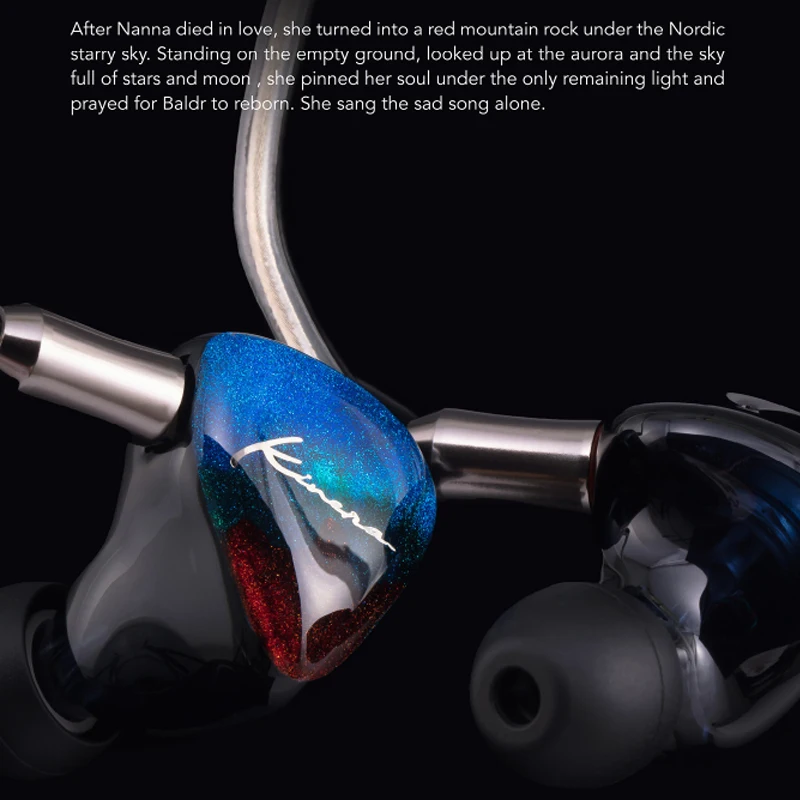 KINERA Nan·na Flagship SONION Dual Electrostatic+BA+Dynamic Hybrid 4 Driver Units HiFi In Ear Earphones 0.78mm 2Pin Cable IEM |