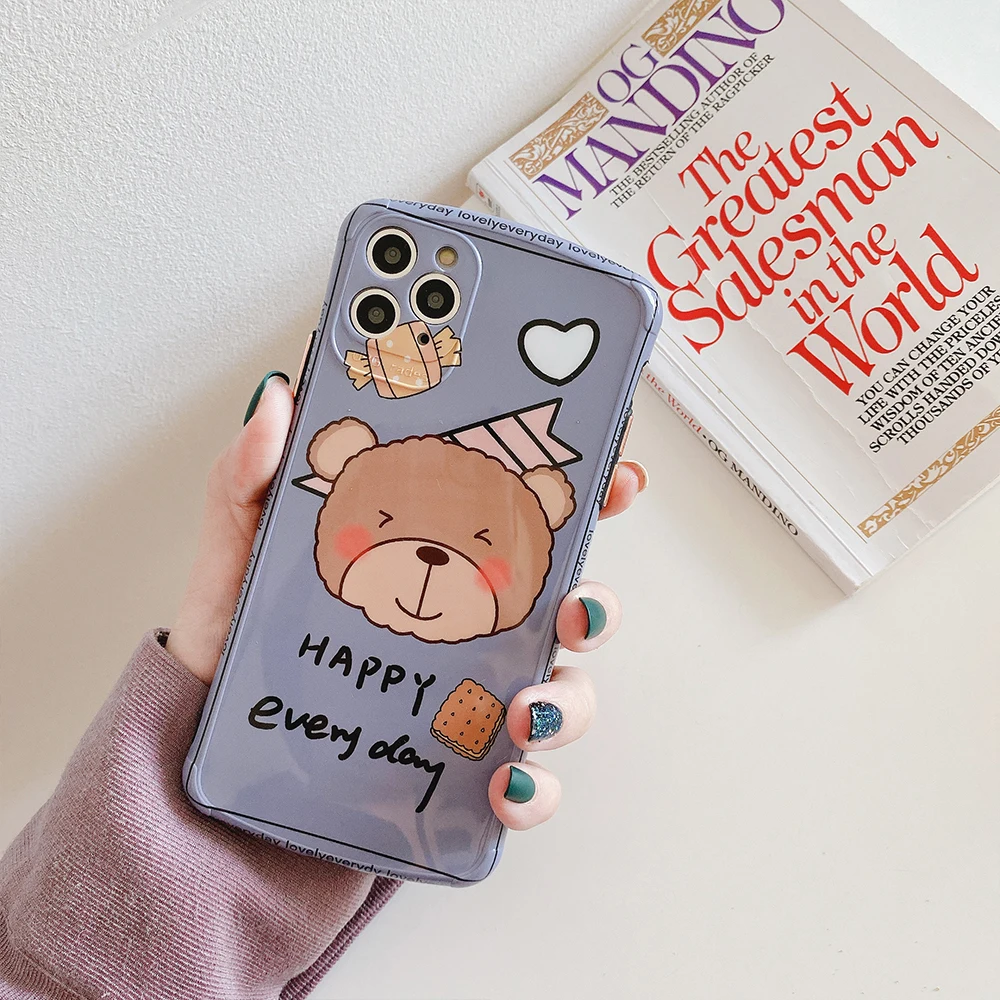 Luxury Camera Phone Case For Apple iPhone X XR XS 11 Pro Max 8 7 Plus Cover Cute Cartoon Soft Silicone i7 i8 Full | Мобильные