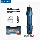 Электрическая отвертка Bosch Go2, 3,6 в, перезаряжаемая автоматическая отвертка, ручная дрель, многофункциональный электрический набор инструментов