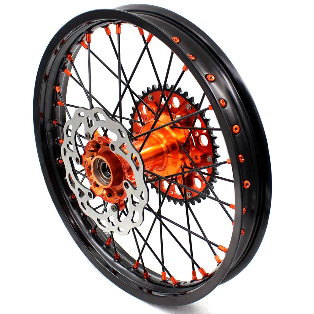 21/19 литья выполните MX колеса Набор для KTM SX SXF XC XCW XCF 125 150 200 250 300 350 450 505 525 2003- диски