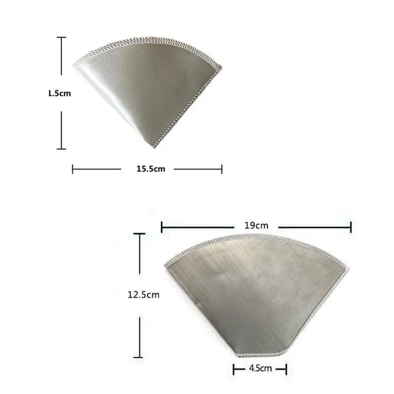 

Reusable pour over Coffee Filter Mesh Paperless Coffee Steel 4 3 To Drip Cup Filter Filter Cone Filter Coffee L7V3