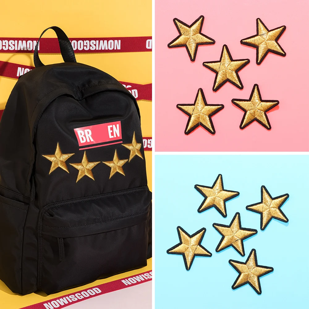 5/10 шт. золотые нашивки со звездами | Дом и сад