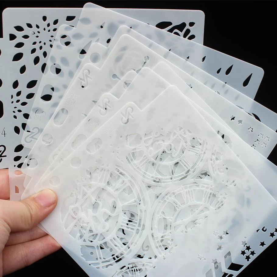 

KSCRAFT 7pcs/set Layering Stencils for DIY Scrapbooking/photo album Decorative Embossing DIY Paper Cards Crafts