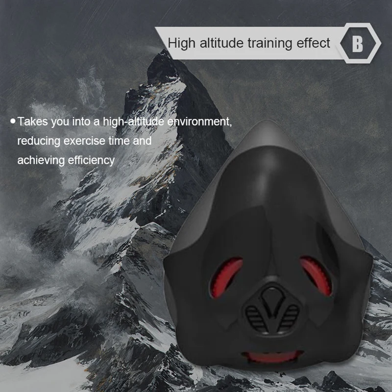 Маска для упражнений с блокировкой кислорода маска тренировок по бегу