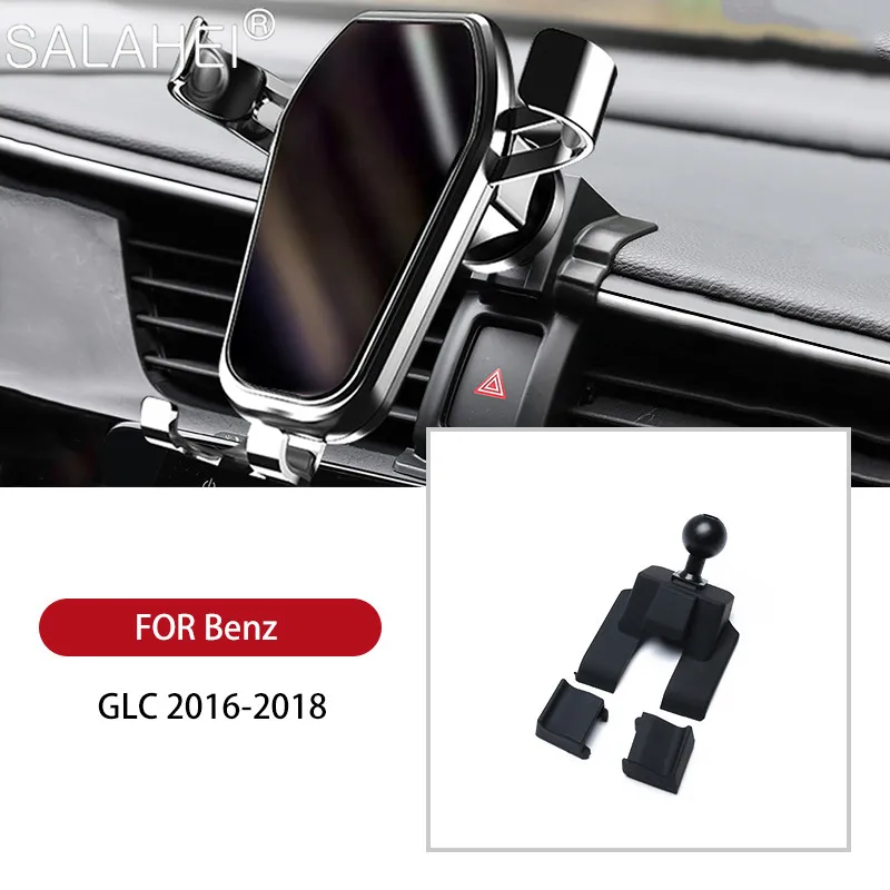 

Hot Promotion Car Phone Holder For Mercedes Benz GLC 200 260L 300 2016-2018 Air Vent GPS Mobile Phone Bracket Stand Accessories