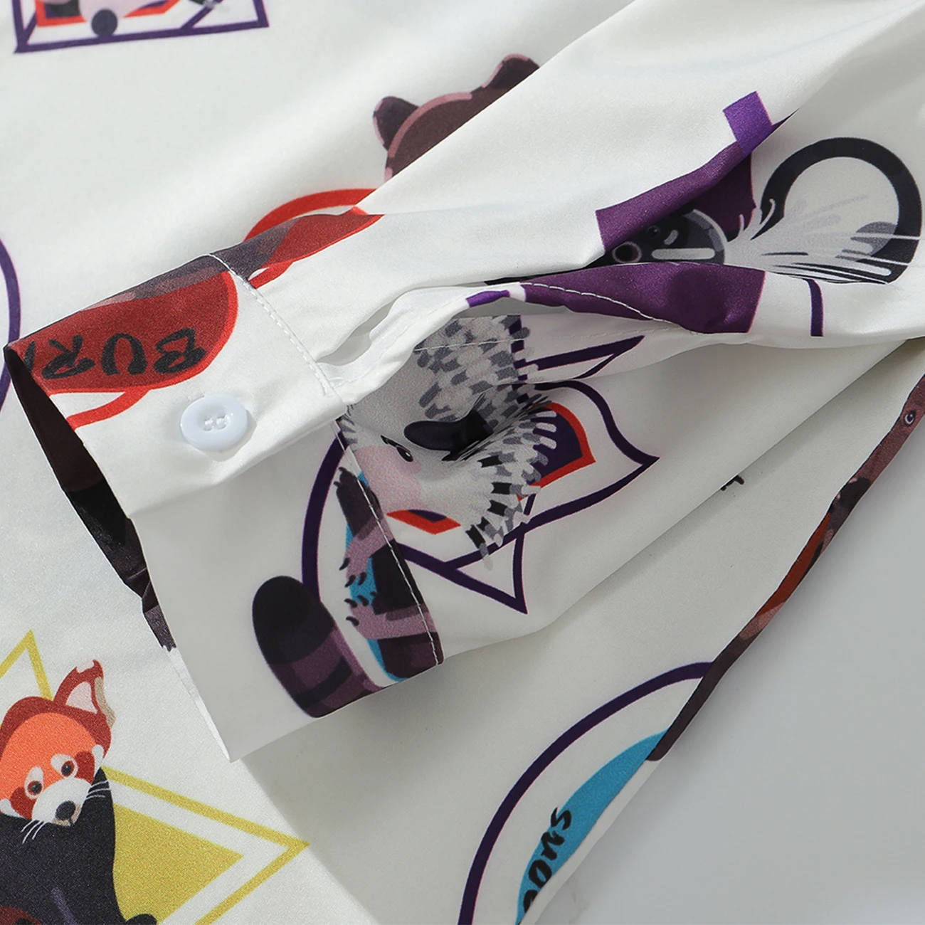 Белка с принтом ЁЖ длинным рукавом Гавайские рубашки 2020 Harajuku повседневное