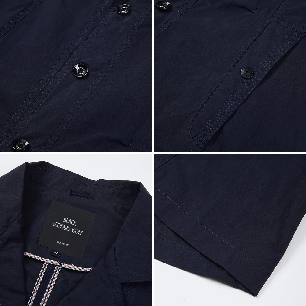 Мужской свободный жакет Blackleopardwolf повседневный Тонкий Блейзер большого размера