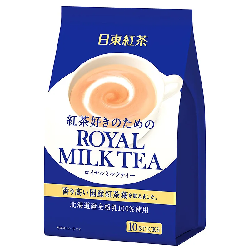 

Free shipping 140g Japan imports Hokkaido Nido Black Tea Royal Milk Tea Classic Instant Milk Tea.