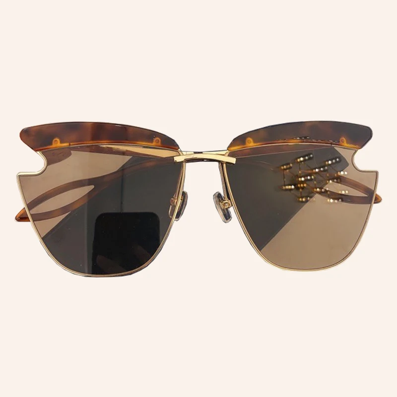 Bohemian Fashion Women Cat Eye Sunglasses Lady Vintage Sun Glasses Shades UV400 Sun Eyewear 2020 Women’s Luxury Designer