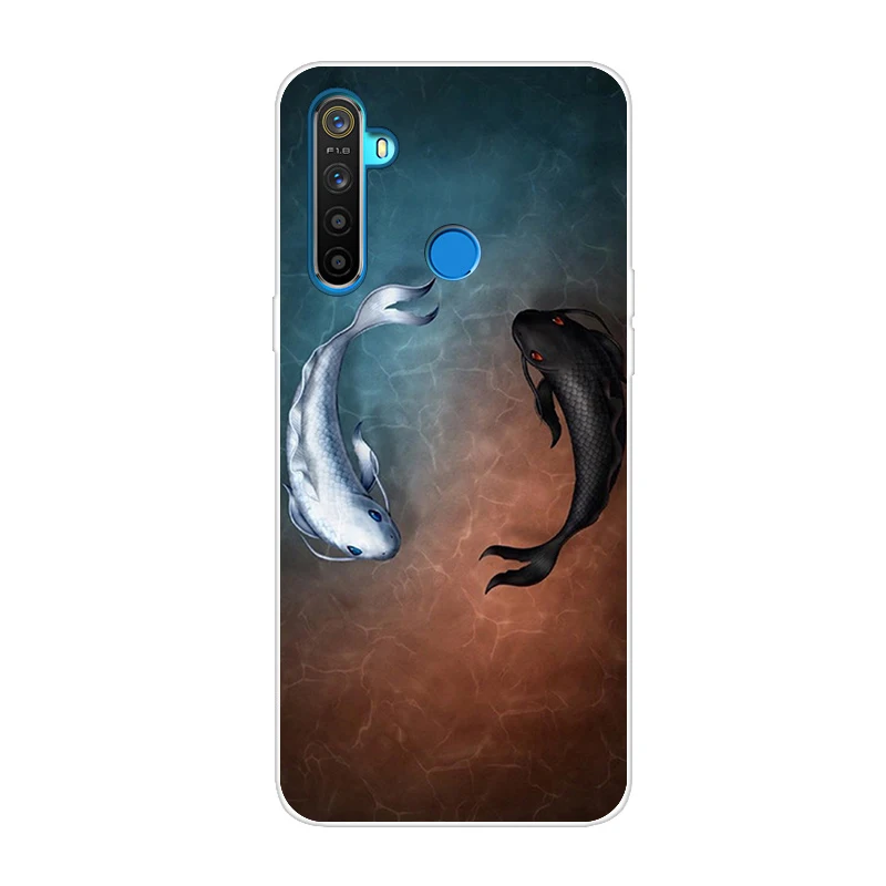 Силиконовый чехол для OPPO Realme 5 чехол милый Тигр мягкий ТПУ чехол для OPPO Realme Q задний Чехол Realme 5 Pro чехол для телефона s Capa