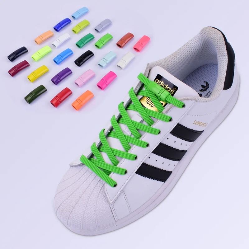 Эластичные шнурки с металлическим замком магнитные без галстука подходят для