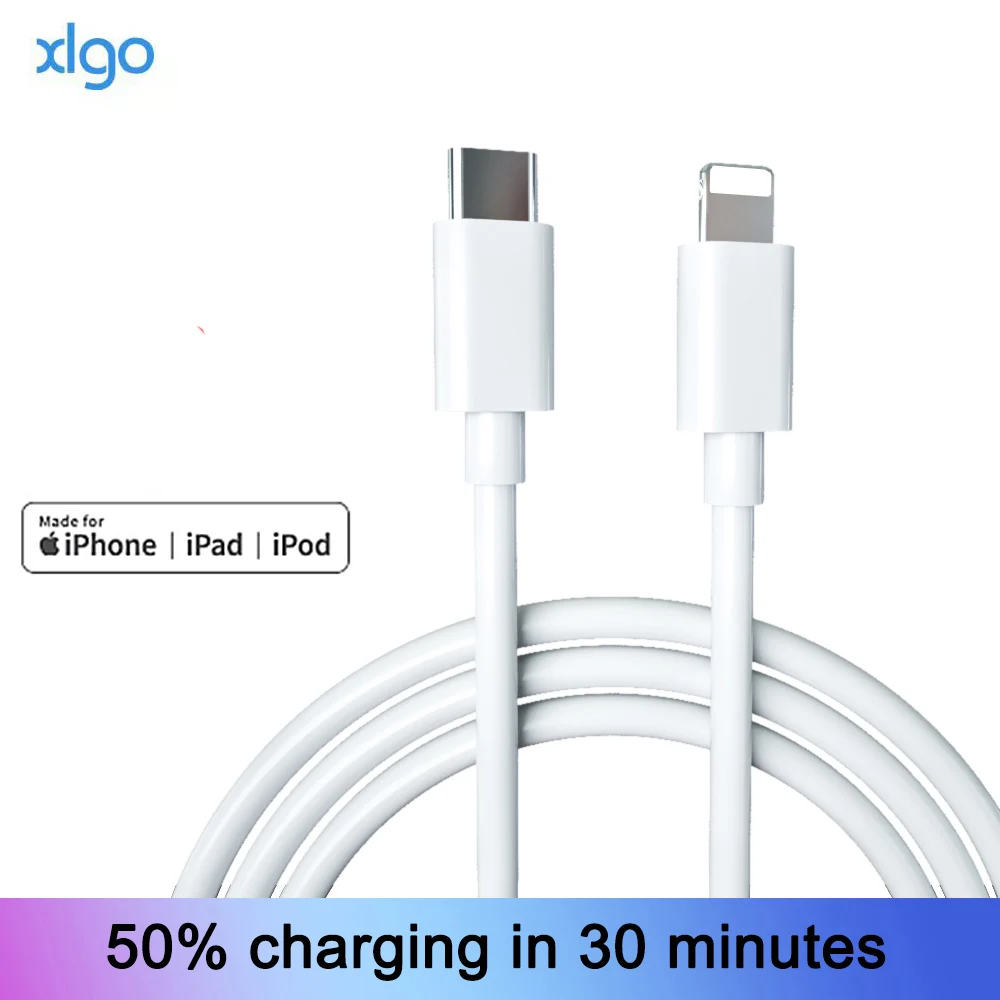 

Type C to Lightning Cable for iPhone X XS XR 11 8 36W PD Fast Charging USB C Cord Data Transmission Cable for Macbook iPad iPod