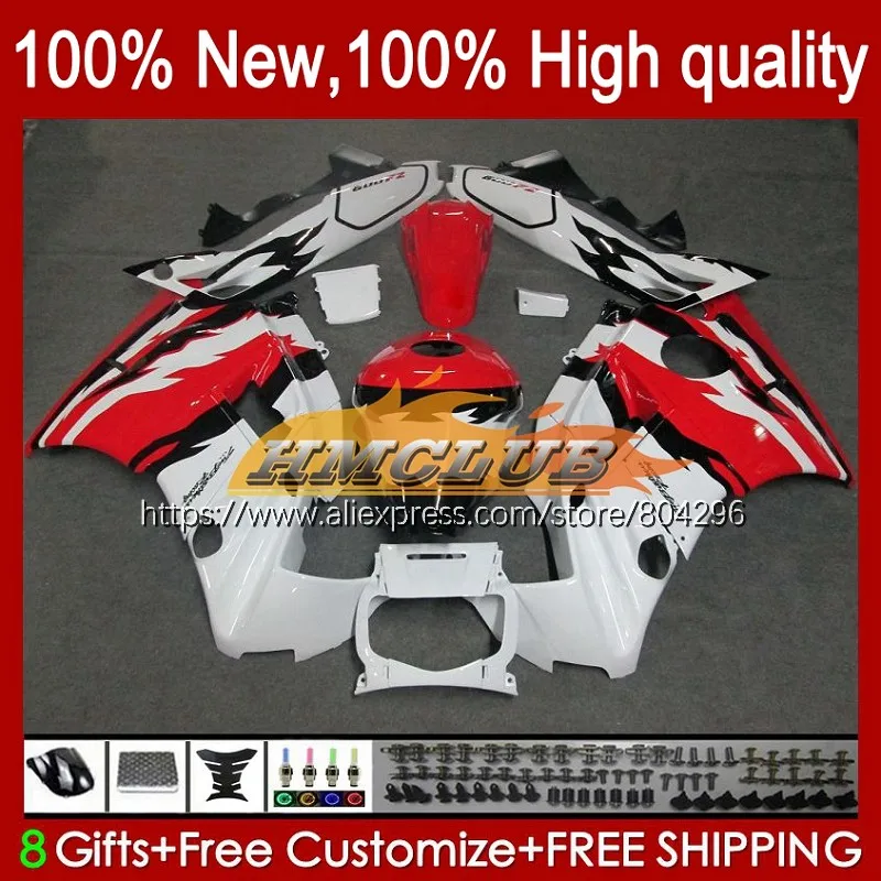 

Корпус + резервуар для HONDA CBR600FS CBR600F3 95 96 97 98 23No.35 CBR 600 CC FS 600F3 белый красный CBR600 F3 1995 1996 1997 1998 обтекатель