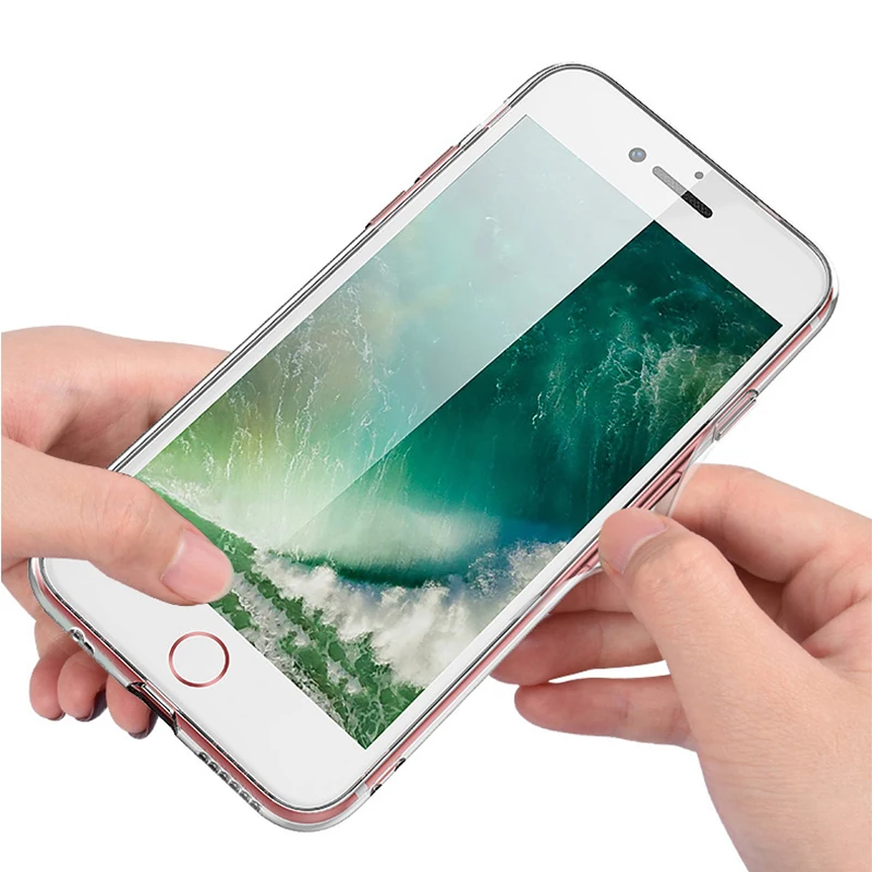 0.8mm Ultra thin Bumper Transparent Silicone Phone Case For iPhone X XS XR Max 8 7 6 6S Plus Clear protection Back Cover |