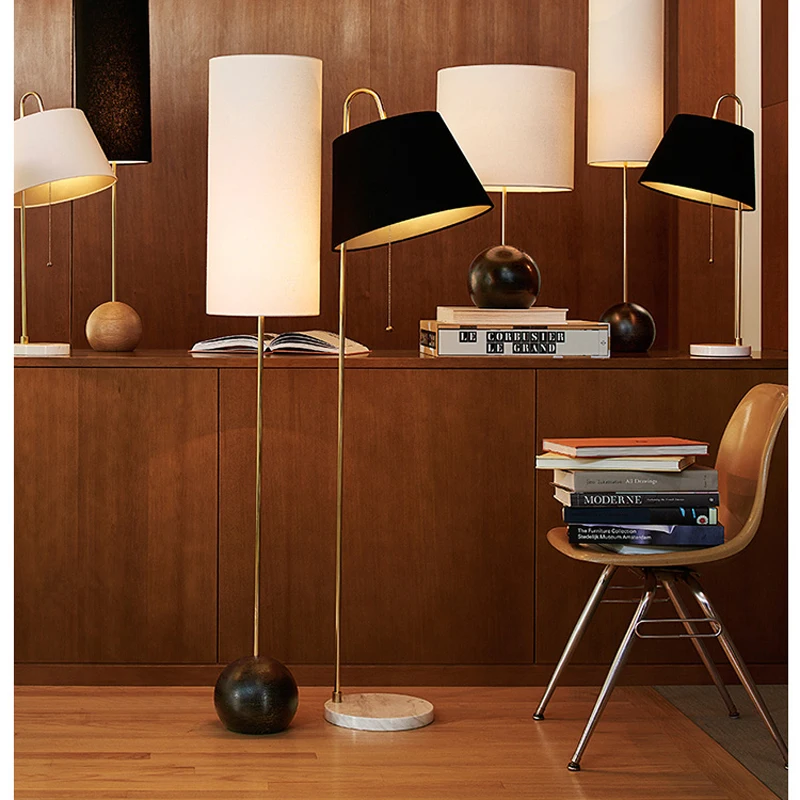 

Nordic bedroom bedside lamp simple modern study room lamp creative living room cloth art fashion room lamp