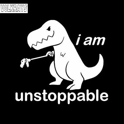 Volkrays индивидуальные автомобильные наклейки CCI I Am unstop T-Rex аксессуары