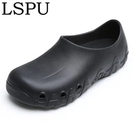 kitchen chef shoes for men womne slip on waterproof oil proof dining room work shoes lightweight antiskid cook clogs size 36 46