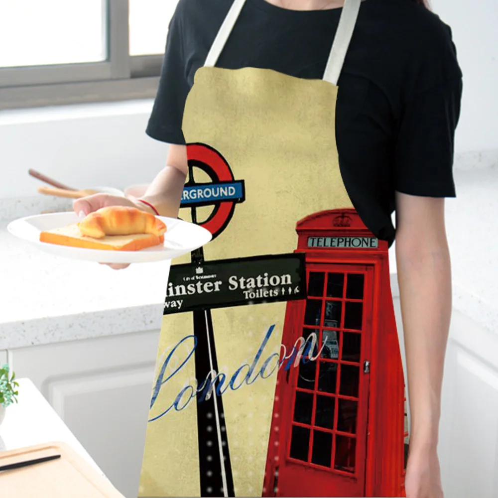 1 шт. Кухонный Фартук с винтажными рисунками из мультфильма транспортировки