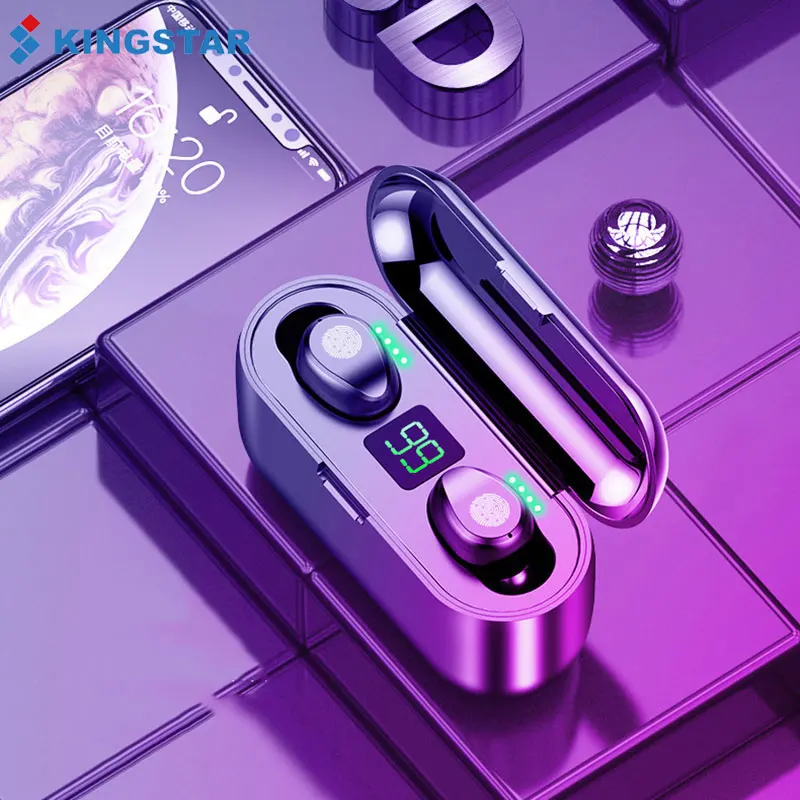 

Новый F9 Bluetooth 5,0 наушники-вкладыши TWS с Беспроводной Наушники Hi-Fi мини-In-ear спортивные Водонепроницаемый гарнитура наушники для iOS/Android телефо...