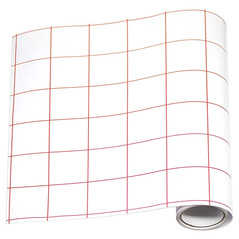 Прозрачная переводная бумага 30x100 см с выравниванием сетки для клея Cricut виниловый