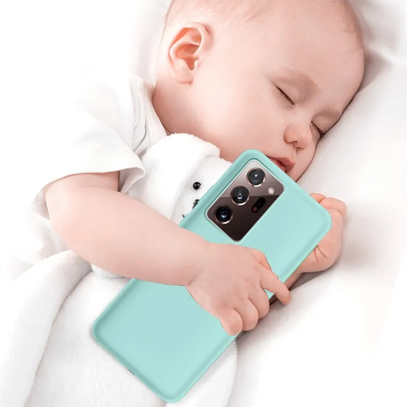 For Samsung A20 A30 A40 A50 A70 A51 A71 S8 S9 S10E S20 FE Plus Liquid Silicone Soft Case Cover For Galaxy Note 20 UItra Note 8 9