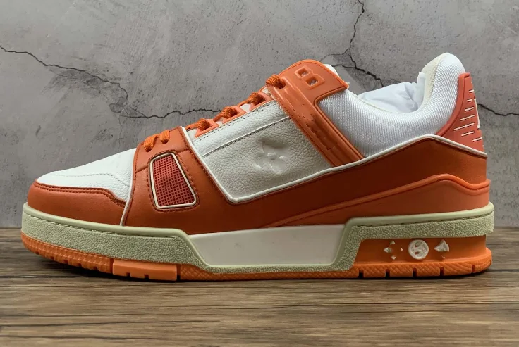 

2021 new high-end 3D printing L first layer cowhide men's low-top popular sneakers cowhide flat casual trendy shoes