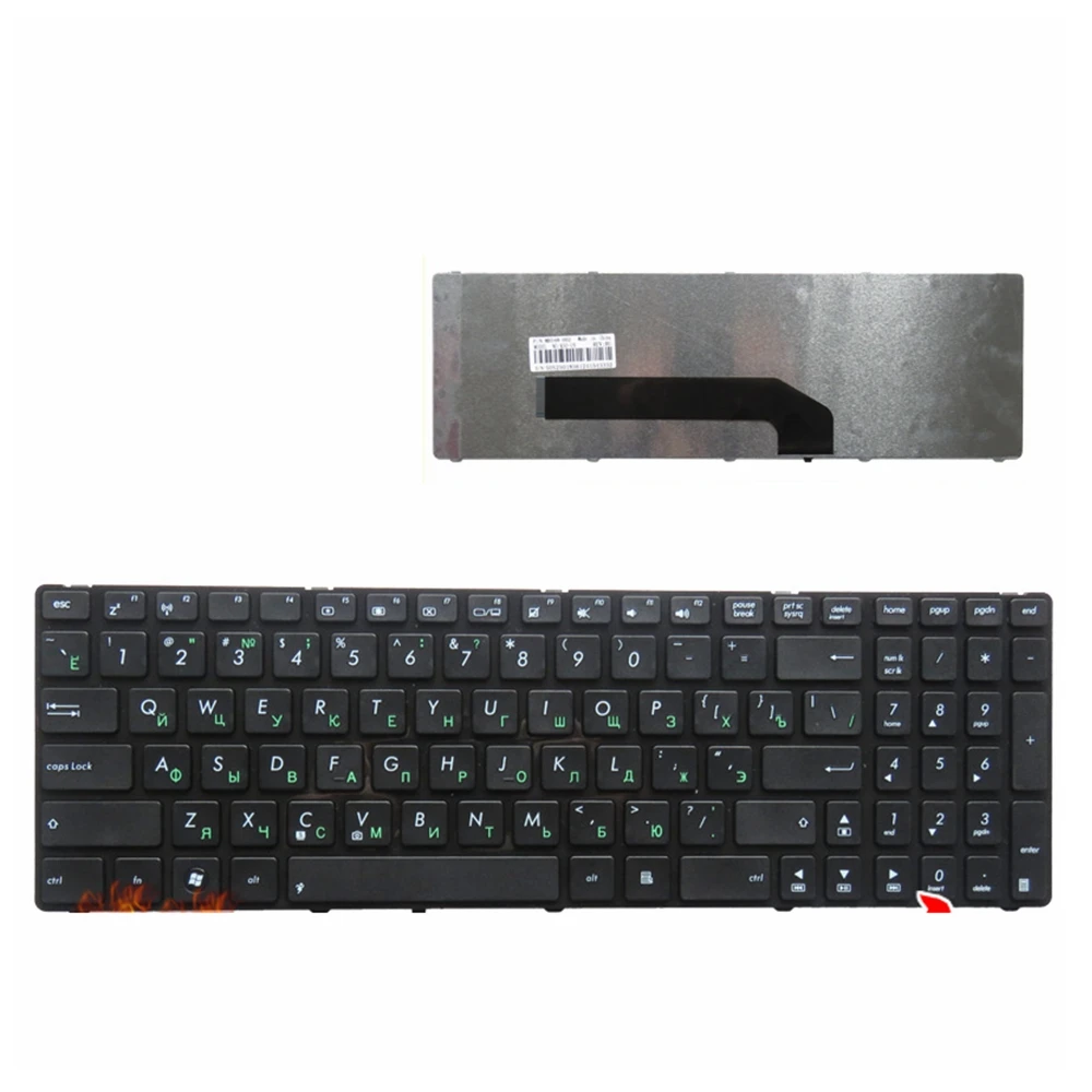 Русская клавиатура для ноутбука ASUS K50I K50C K50AB K50AD K50AF K50IN K60 K61 K62 P50 P50IJ K51 K70 F90 X5D F52 F52A x70