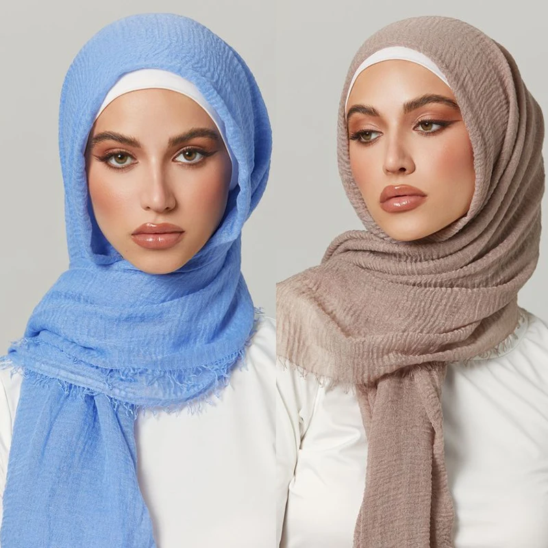 Женский плиссированный хлопковый шарф-Фата 2021 | Тематическая одежда и униформа