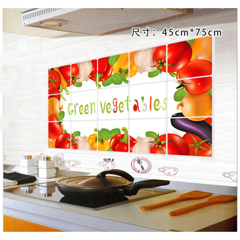 Кухонные термостойкие маслостойкие водонепроницаемые наклейки бумажная