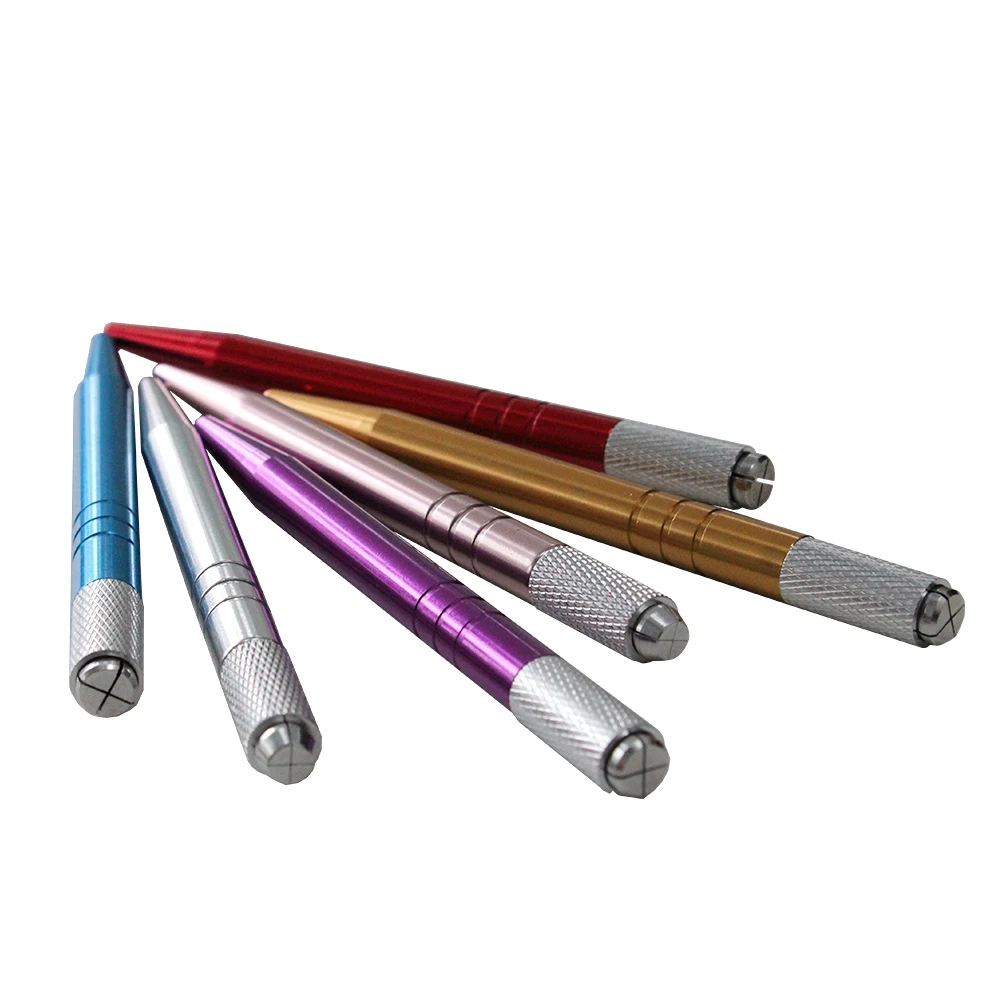 KZBOY 20 PCS Individually Packaged Disposable Sterilized Eyebrow Tattoo Microblading Handles Tool Pen for to Permanent makeup