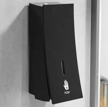 

champaign gold wall mount soap dispenser liquid shampoo shower container black white soap holder for bathroom washroom FREE SHI